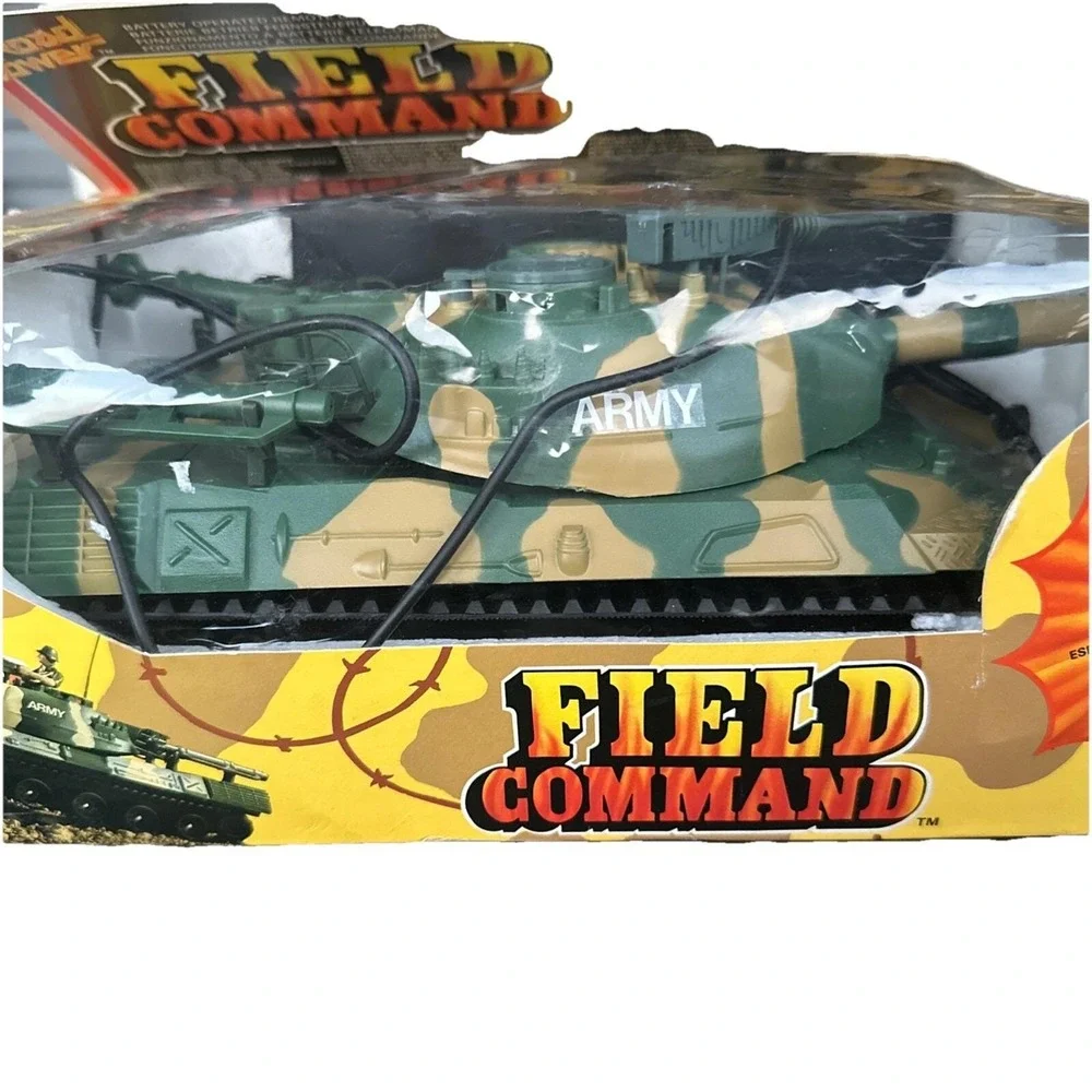 New Echo Field Command Army Tank Toy Vintage 1985 Battery Remote Control RARE